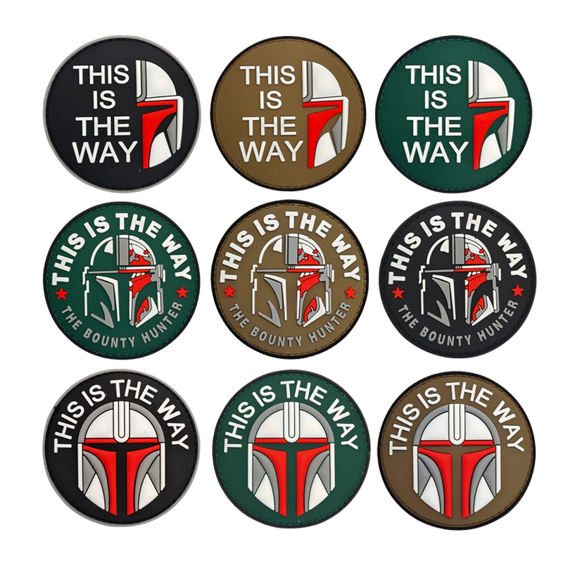The Mandalorian PVC Soft Rubber This Is The Way Tactical Morale Badge