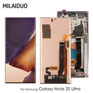 แผงหน้าจอสัมผัสดิจิทัล LCD AMOLED สําหรับ Samsung Galaxy Note 20 Ultra SM-N985 N985F Note20 Ultra 5G SM-N986F N986B