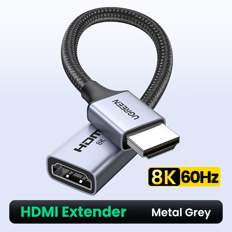 UGREEN 8K HDMI Extension Cable, 8K HDMI 2.1 Male to Female Extender Cord 8K@60Hz 4K@120Hz Ultra High Speed 48Gbps, เข้ากันได้กับ Fire TV, HDTV, PS5/PS4, Xbox Series