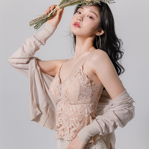ชุดชั้นใน ไร้รอยต่อ แบบนิ่ม แต่งลูกไม้ สวยงาม สําหรับผู้หญิง