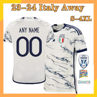 Italy เสื้ออิตาลี Away 23-24 ขนาด S-4XL เสื้อผู้ชาย