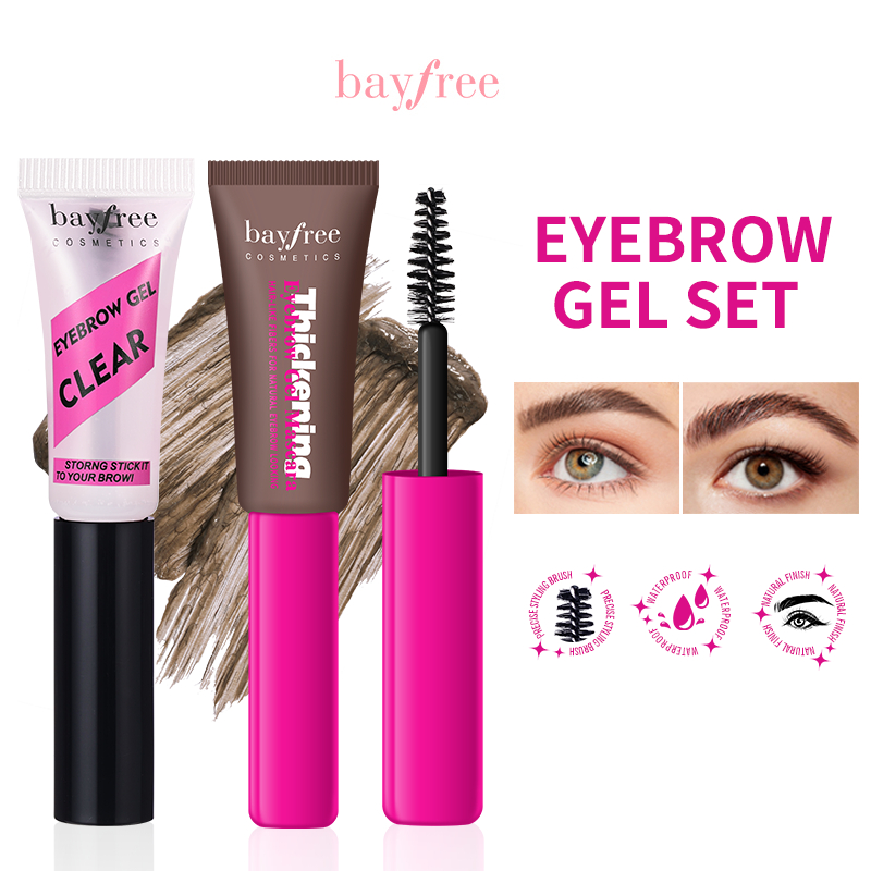 Bayfree ชุดเจลเขียนคิ้ว แบบใส + เจลย้อมคิ้ว กันน้ํา ติดทนนาน ดูเป็นธรรมชาติ