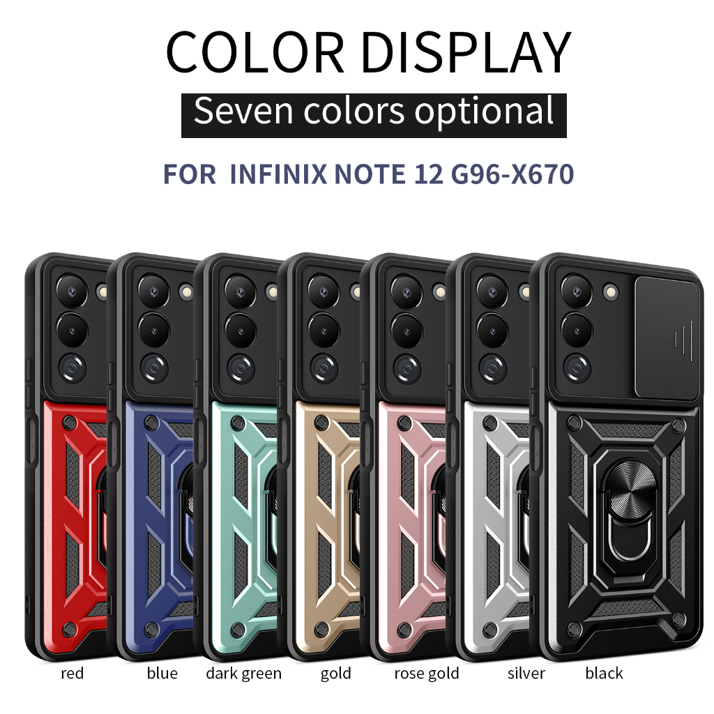 เคสกันกระแทก Infinix GT 30 Note 12 G96 2023 50 Pro+ 50S 50X 11 4G 5G ป้องกันกล้องฝาครอบโทรศัพท์