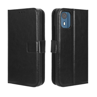 Nokia C02 เคส Leather Case เคสโทรศัพท์ Stand Wallet Nokia C02 NokiaC02 เคสมือถือ Cover