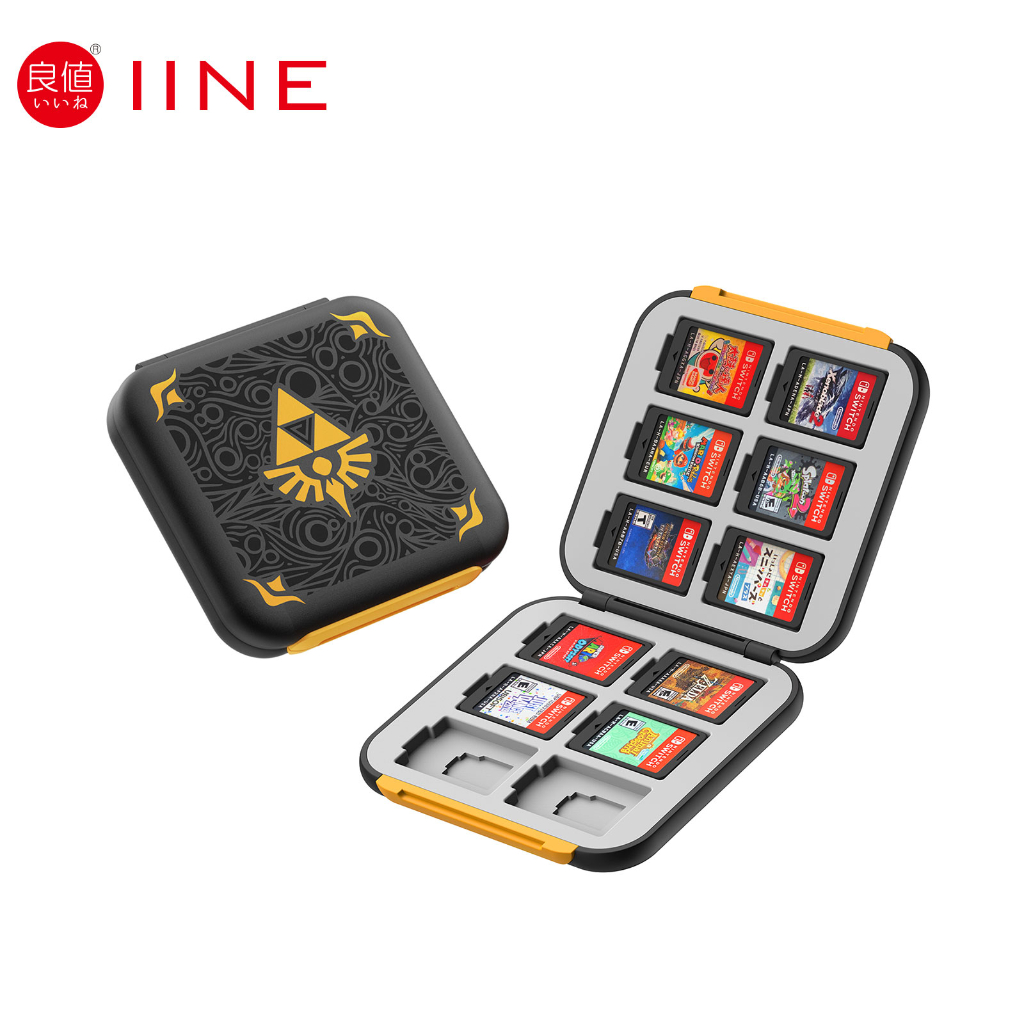 Iine กล่องเคสใส่การ์ด 12 ช่อง สําหรับ Nintendo Switch Lite OLED