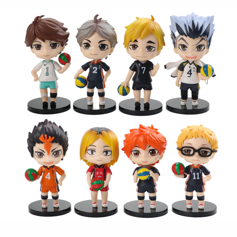 สะสมตุ๊กตา Haikyuu Shoyo Hinata / Kageyama Tobio / Oikawa Tooru / Kenma Kozume แอ็คชั่น ของขวัญวันเก