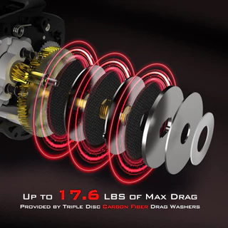 Kastking คันเบ็ดตกปลา แบบพกพา Combo Brutus Lure คันเบ็ดตกปลา และ Brutus Baitcasting Reel ชุดรอกตกปลา