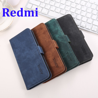 Redmi Note 12 Pro+ 5G Note 11s Redmi 12C 10C Note 10 เคสโทรศัพท์มือถือหนัง PU ผิวด้าน ฝาพับ พร้อมช่องใส่บัตร และขาตั้ง สําหรับ