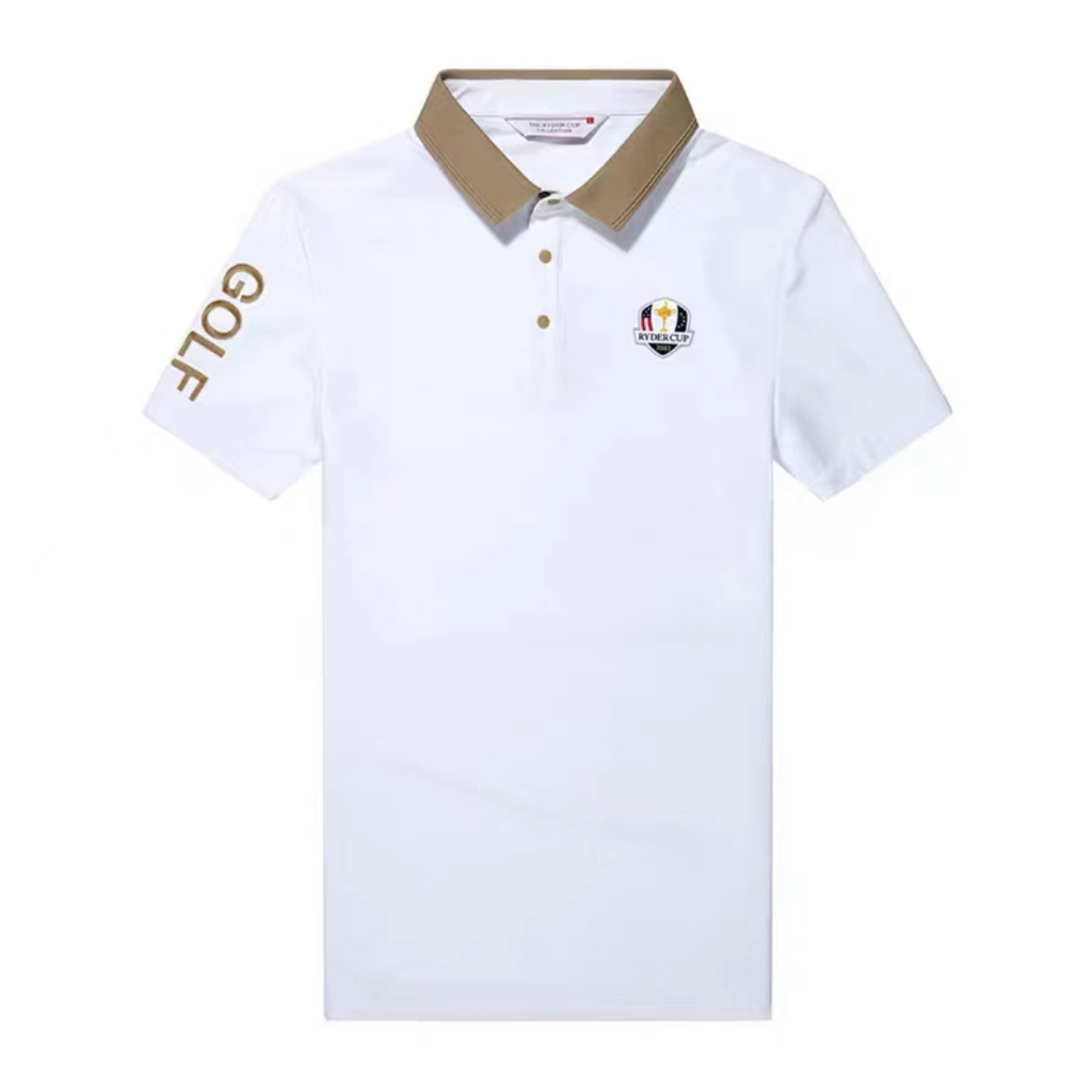 RyderCup Ryder Cup Golf เสื้อยืดแขนสั้นผู้ชาย 23 แฟชั่นฤดูร้อน Elastic Cool เสื้อโปโล