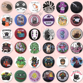 เข็มกลัด รูปการ์ตูนสัตว์ แมว องุ่น องุ่น โซดา ทรงกลม เครื่อง…