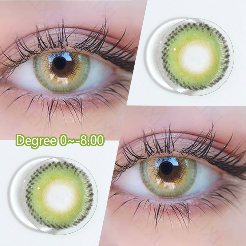 Yimeixi คอนแทคเลนส์ สีเทา 40% 14.0 มม. 14.2 มม. 1 เท่า 2 ชิ้น ต่อ 1 เกรด (0~-8.00)
