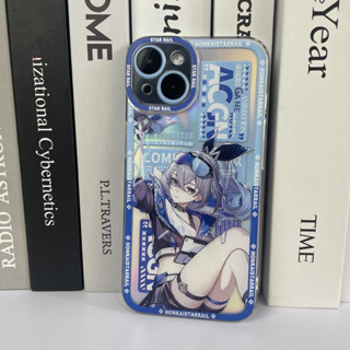 Honkai: Star Rail Silver Wolf เคสโทรศัพท์มือถือ ซิลิโคนนุ่ม ใส ลายหมาป่า รางดาว สีเงิน สําหรับ iPhone 14 13 12 11 pro promax x xs xsmax xr 78 plus