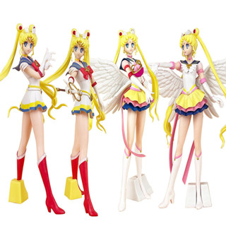 ตุ๊กตาฟิกเกอร์ PVC อนิเมะเซเลอร์มูน Usagi Tsukino ขนาด 23 ซม. ของเล่นสําหรับเด็ก