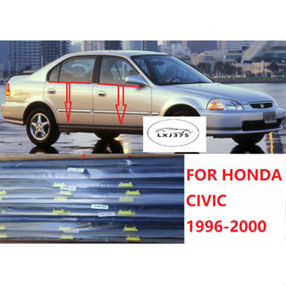 แถบซีลพลาสติก ติดหน้าต่างรถยนต์ สําหรับ Honda Civic EJ EK SO4 1996 1997 1998 1999 2000