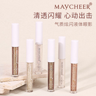 Maycheer พาเลทอายแชโดว์ ชิมเมอร์ เนื้อลิขวิด 6 สี ติดทนนาน NO.3129