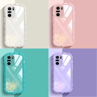 เคสโทรศัพท์มือถือ แบบใส สีแคนดี้ เรียบง่าย สําหรับ Xiaomi POCO M5S 2022