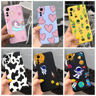 เคสโทรศัพท์มือถือ ซิลิโคนนิ่ม TPU ลายการ์ตูนวัวนักบินอวกาศน่ารัก สีแคนดี้ สําหรับ Xiaomi Redmi Note 12S 2023 Note12s 4G