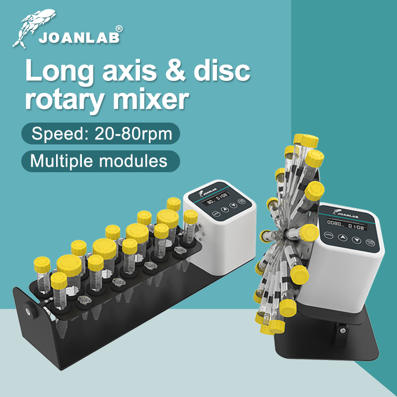 JOANLAB เครื่องผสมโรตารี่อุปกรณ์ห้องปฏิบัติการเลือดผสม Shaker Lab สำหรับเลือดหลอดและหลอดทดสอบ 1.5/2/15 /50ml