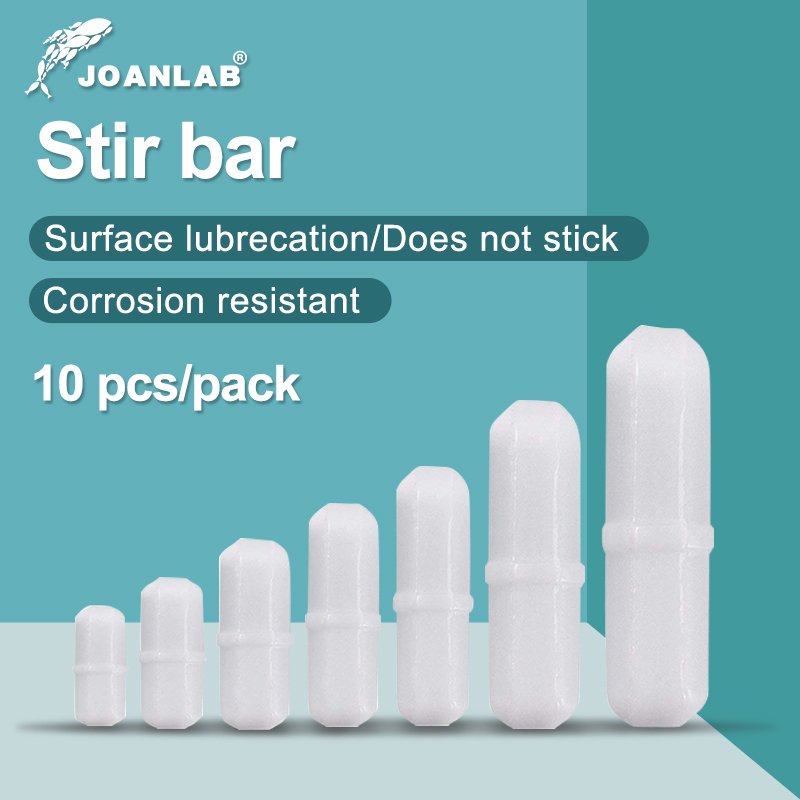 Joanlab Stir Bar คละไซส์ 10/15/20 มม.25 มม.28 มม.30 มม.35 มม.40 มม.PTFE 8 pcs Pack สําหรับ Magnetic Stirrer