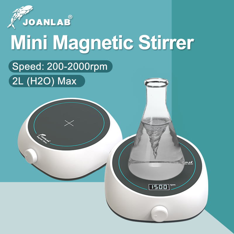 Joanlab จอแสดงผลดิจิตอล Magnetic Stirrer Lab อุปกรณ์ Magnetic Agitator เครื่องผสมแม่เหล็กพร้อมบาร์คน