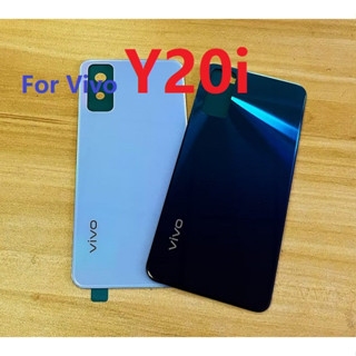 ฝาครอบแบตเตอรี่ด้านหลัง พร้อมโลโก้ และกาว แบบเปลี่ยน สําหรับ Vivo Y20i