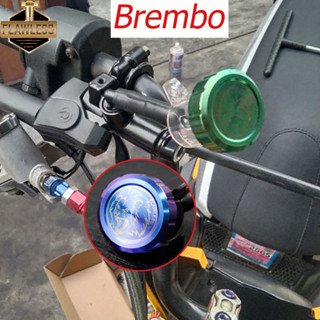 Flawlessti ฝาปิดถังน้ํามันไทเทเนียม สําหรับ Brembo RCS CC RCS Gr5 Forza 350 Xmax 300 Tmax 560 Wave 125i R S ZX10R Z900 ZX6R Ninja 400