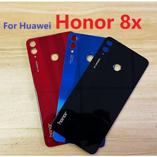 ใหม่ ของแท้ ฝาครอบแบตเตอรี่ พร้อมโลโก้ และกาว แบบเปลี่ยน สําหรับ Huawei Honor 8X