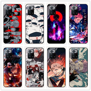 เคสโทรศัพท์มือถือกระจกนิรภัย แบบแข็ง กันกระแทก ลายการ์ตูนอนิเมะ Jujutsu Kaisen Yuji Itadori Gojo Satoru สําหรับ Xiaomi Poco X3 gt Pocophone F1