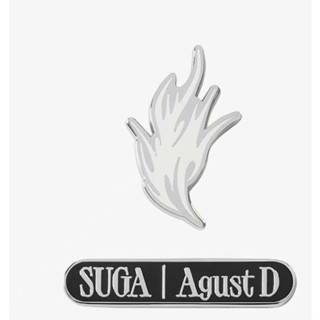 เข็มกลัดโลหะ รูปตัวอักษร KPOP SUGA Agust D Day Tour RARE สําหรับตกแต่งเสื้อผ้า กระเป๋าเป้สะพายหลัง