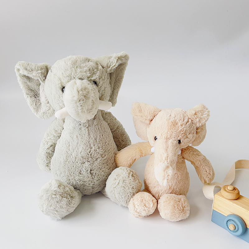 ตุ๊กตาช้าง สีเทา ขนปุยนุ่ม น่ารัก ขนาด 25 ซม. 40 ซม. ของขวัญสําหรับเด็ก - รูปที่ 2