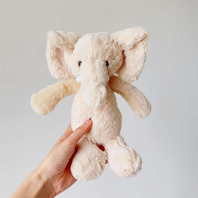 ตุ๊กตาช้าง สีเทา ขนปุยนุ่ม น่ารัก ขนาด 25 ซม. 40 ซม. ของขวัญสําหรับเด็ก - รูปที่ 4