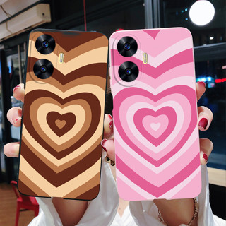 เคสโทรศัพท์มือถือ ซิลิโคนนิ่ม TPU ลายหัวใจน่ารัก สําหรับ Realme C55 2023 RealmeC55 4G RMX3710