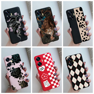 เคสซิลิโคนนิ่ม ลายเสือดาว สีแคนดี้ แฟชั่น สําหรับ Realme C55 4G RMX3710 RealmeC55 C 55 2023