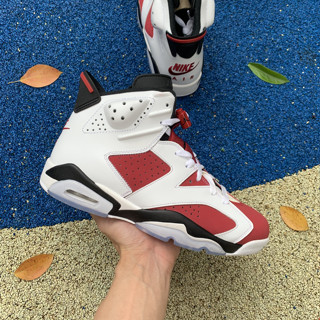 Ct8529-106 N-i-k-e Air Jordan 6 Retro Carmine AJ6 รองเท้าผ้าใบ รองเท้าบาสเก็ตบอล