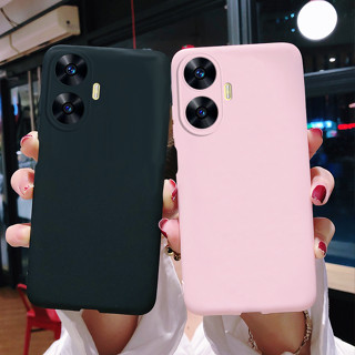 เคสโทรศัพท์มือถือ ซิลิโคนนิ่ม TPU เนื้อแมตต์ กันกระแทก สีแคนดี้ สําหรับ Realme C55 2023 RealmeC55 4G RMX3710