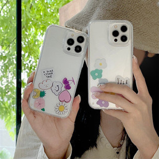 [เคสมือถือ ลายดอกไม้ กลิตเตอร์ กันกระแทก] สําหรับ iPhone14pro 13 12 pro max 11