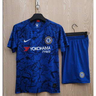 เสื้อกีฬาแขนสั้น ลายทีมชาติฟุตบอล Chelsea Home 19 20 AAA ชุดเหย้า สําหรับผู้ใหญ่