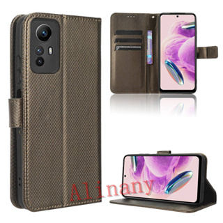 Redmi Note 12S 4G เคส PU Leather Case เคสโทรศัพท์ Stand Wallet Redmi Note12S 4G เคสมือถือ Cover