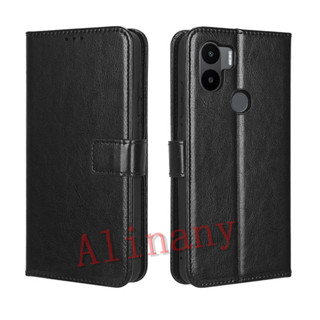 เคสสำ Redmi A2 Plus Case Flip PU Leather Phone Casing Redmi A2 Plus A2Plus คสโทรศัพท์มือถือ Back Cover