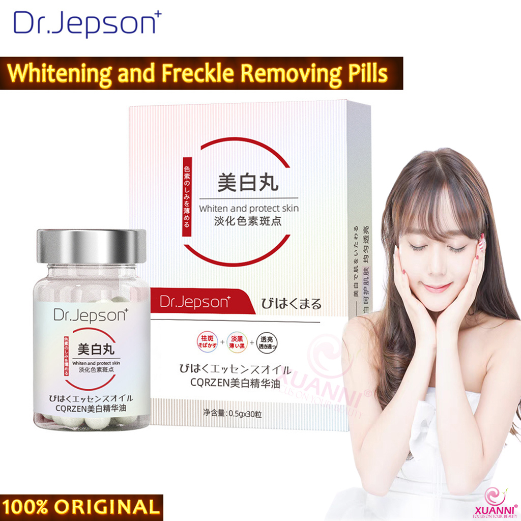 ของแท้ Dr.Jepson+CQRZEN ของแท้ cqrzen Whitening Essence Freckle Removal Darkness Anti-Aging Melting 