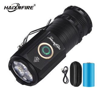 Haixnfire X31 ไฟฉาย LED ขนาดเล็ก ชาร์จ USB สําหรับตั้งแคมป์กลางแจ้ง