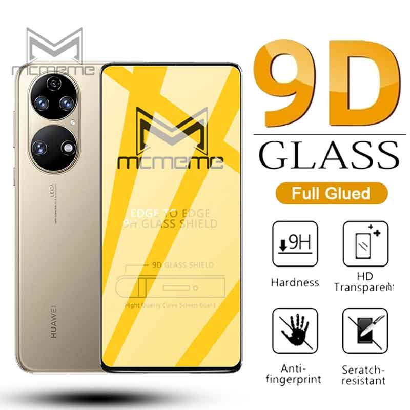 ฟิล์มกระจกเต็มจอไอโฟนขอบนิ่มลงโค้ง Huawei Pura 70 P50 P40 P30 P20 P10 Mate 50 30 20 10 40 Pro Lite Plus แก้ว