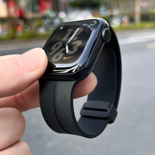 สายนาฬิกาข้อมือซิลิโคน แบบแม่เหล็ก สําหรับ iWatch band 44 มม. 45 มม. 49 มม. 40 มม. 41 มม. 42 มม. 38 มม. 45 มม. iWatch Series 7 8 se 6 5 3 ultra