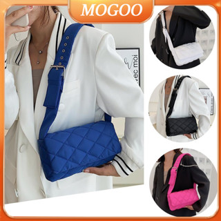 🔹MOGOO🔸กระเป๋าสะพายไหล่ สะพายข้าง แต่งหัวเข็มขัด แฟชั่นสําหรับสตรี เหมาะกับการพกพาเดินทาง