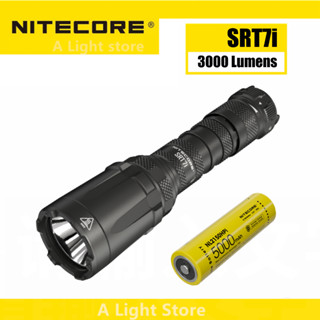 Nitecore SRT7i ไฟฉาย 3000 Lumens Max 580m ปรับได้ แบตเตอรี่ NL2150HPi