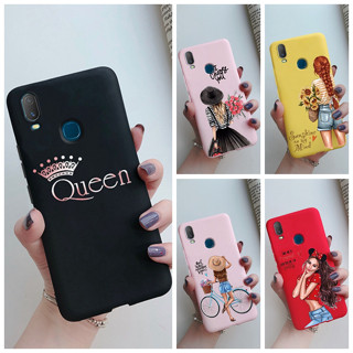 เคสโทรศัพท์มือถือนิ่ม ป้องกันกล้อง สีแคนดี้ สําหรับ VIVO Y11 2019 Y11 2019 1906