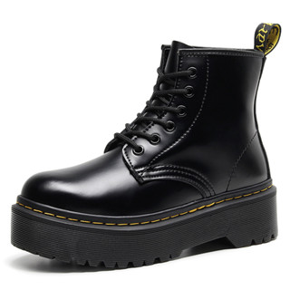 DR MARTENS รองเท้าบูทมาร์ติน รองเท้าหนัง แพลตฟอร์ม 6 หลุม สําหรับผู้ชาย และผู้หญิง