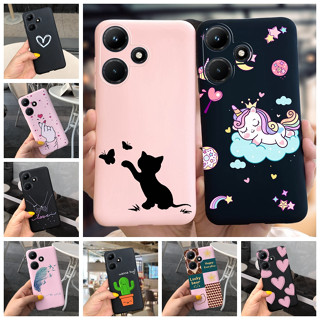 เคสซิลิโคน ลายการ์ตูนยูนิคอร์น แมวน่ารัก กันกระแทก สําหรับ Infinix Hot 30i 2023 Infinix Hot30i X669