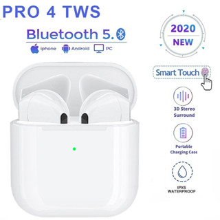 ชุดหูฟังบลูทูธไร้สาย Tws pro4 5.0 สําหรับ Android และ Xiaomi