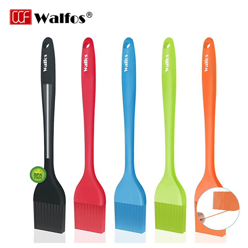Walfos ชุดแปรงซิลิโคน ทนความร้อน สําหรับทําอาหาร บาร์บีคิว 5 ชิ้น